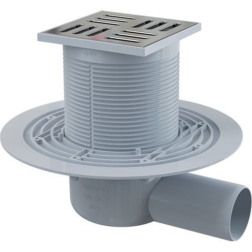 Трап AlcaPLAST cливной 105×105/50 мм гидрозатвор мокрый
