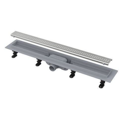Водоотводящий желоб AlcaPLAST APZ9 Simple 950 мм с порогами для перфорированной решетки