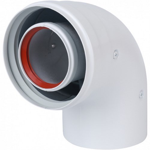 Коаксиальный отвод Baxi DN 60/100 90° без муфты