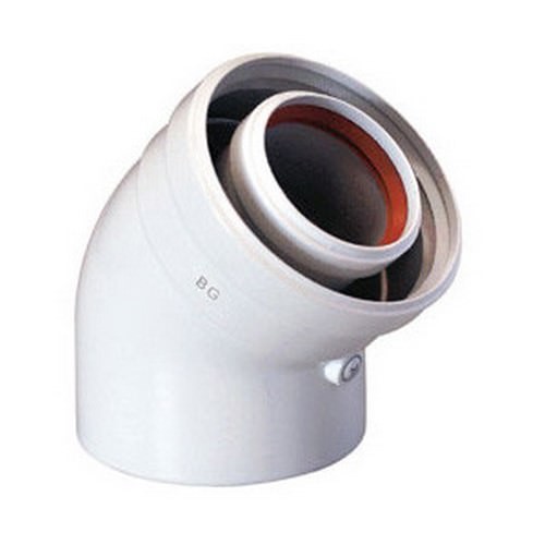 Коаксиальный отвод DN 60/100 45° для котлов Baxi MAIN/ECO3/Сompact