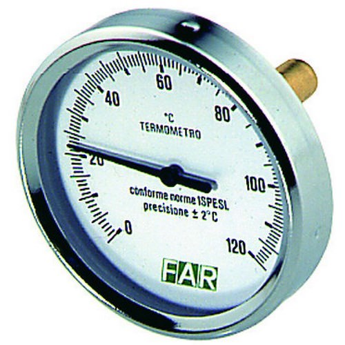 Термометр FAR биметаллический 80 мм 1/2