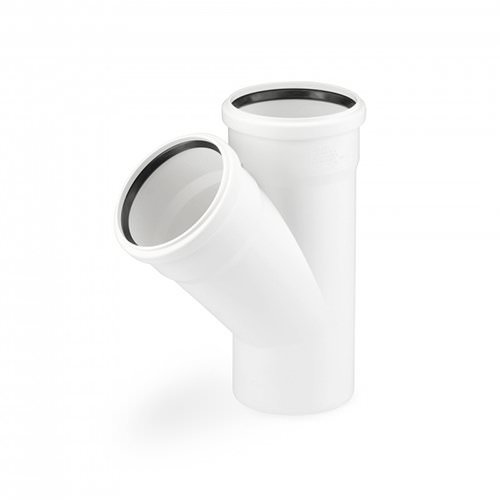 Тройник 90/90/45° Rehau Raupiano Plus
