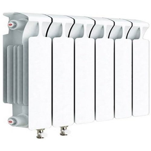 Радиатор биметаллический монолитный RiFAR Monolit Ventil 350 6 секций нижнее левое подключение