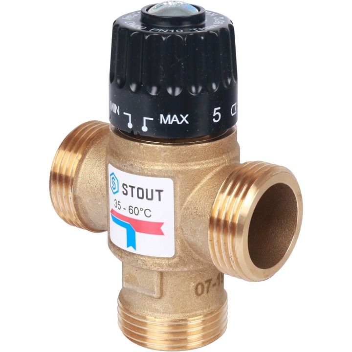 Термостатический клапан Stout НР 1