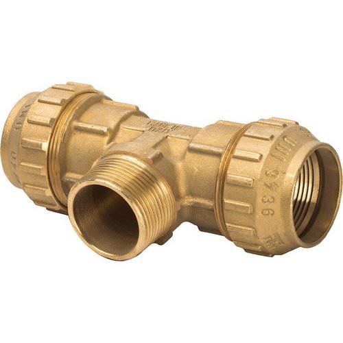 Тройник Tiemme обжим с наружной резьбой 40x1 1/4