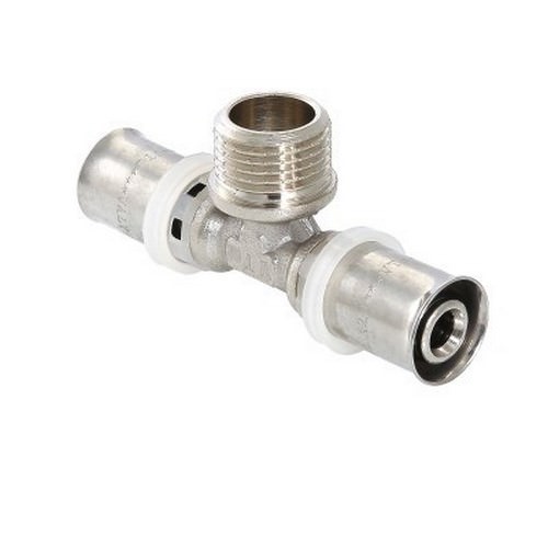 Тройник Valtec пресс с наружной резьбой 32х3/4