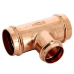 Тройник Viega пресс 54x42x54 медь Profipress