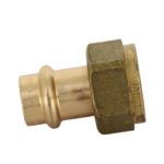 Муфта Viega пресс-В с накидной гайкой и плоским уплотнением 12x3/4