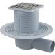 Трап AlcaPLAST cливной 105×105/50 мм гидрозатвор мокрый Трап AlcaPLAST cливной 105×105/50 мм гидрозатвор мокрый
