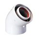 Отвод Baxi DN 80 45° HT Отвод Baxi DN 80 45° HT