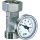 Тройник FAR с термометром 3/4″ с термометром 0-80°C Тройник FAR с термометром 3/4