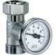 Тройник FAR с термометром 1/2″ с термометром 0-80°C Тройник FAR с термометром 1/2