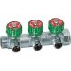 Регулирующий проходной коллектор FAR 3/4″х1/2″ с 3 отводами Регулирующий проходной коллектор FAR 3/4