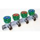 Регулирующий проходной коллектор FAR 3/4″х1/2″ с 4 отводами Регулирующий проходной коллектор FAR 3/4