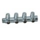 Запорный распределительный Коллектор FAR FAR 3/4″ ВР-НР с 4 отводами 1/2″ НР хром Запорный распределительный Коллектор FAR FAR 3/4