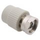 Переходник с накидной гайкой и вварным латунным патрубком PPR 25х3/4″ FV-Plast Переходник с накидной гайкой и вварным латунным патрубком PPR 25х3/4