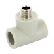 Тройник PPR с наружной резьбой 25×1/2″ FV-Plast Тройник PPR с наружной резьбой 25x1/2