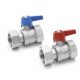 Комплект шаровых кранов G1″ для коллекторов Rehau HKV/HLV Комплект шаровых кранов G1