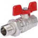 Кран шаровой Stout полнопроходной ВР/НР 1/2″ американка ручка бабочка EPDM Кран шаровой Stout полнопроходной ВР/НР 1/2