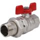 Кран шаровой Stout полнопроходной ВР/НР 1″ американка ручка бабочка EPDM Кран шаровой Stout полнопроходной ВР/НР 1